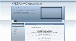 Desktop Screenshot of kreef.2myclasses.com