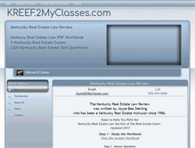 Tablet Screenshot of kreef.2myclasses.com